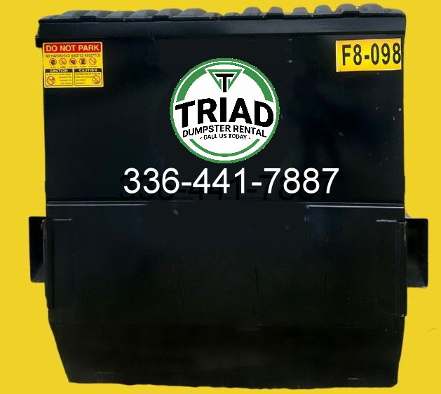 8 Cubic Yard Commercial Dumpster for ongoing trash collection